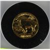 Image 1 : BUFFALO NICKEL 1913-1938 GOLD PLATED