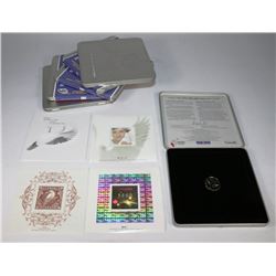 LOT OF 6 STAMP AND COIN MILLENIUM SETS
