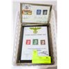 Image 1 : TWO FRAMED GERMAN NAZI STAMP DISPLAYS