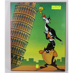 LOONEY TOONS WOODEN WALL PLAQUE