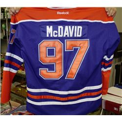 CONNOR MCDAVID BLUE JERSEY SIZE 54 NEW W/TAGS