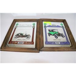 TWO FORD MOTOR COMPANY MODEL T'S 1910 & 1914