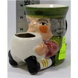 1800'S HAND PAINTED SCUTTLE MUG