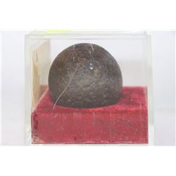 2"-2 POUND CANNON BALL FROM LATE 1800'S