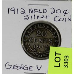 1912 NEWFOUNDLAND 20 CENT GEORGE V
