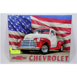 CHEVROLET TIN SIGN BY GM