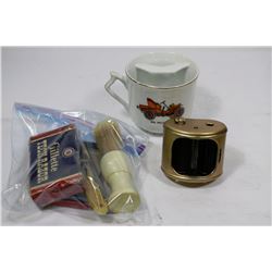 LOT WITH 1904 ROLLS ROYCE MUSTACHE MUG,