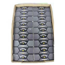 FLAT OF 18-3 PACKS OF RECLAIMED GOLF BALLS