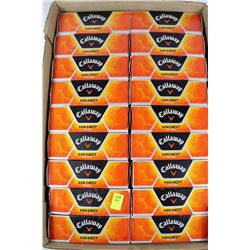 FLAT OF 18- 3 PACKS OF RECLAIMED GOLF BALLS