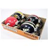 Image 1 : FOUR RIDDELL MINI FOOTBALL HELMETS