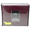 Image 1 : KING SIZE DUVET COVER SET  *BURGUNDY*
