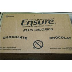 1 CASE OF 24 CHOCOLATE ENSURE