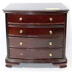LARGE WOOD ESTATE JEWELRY BOX