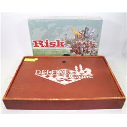 LOT OF 2 GAMES INCLUDING RISK BRAND NEW & MULTI