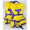 Image 1 : 2 CHILDRENS LIFE JACKETS FOR (30-60LBS)