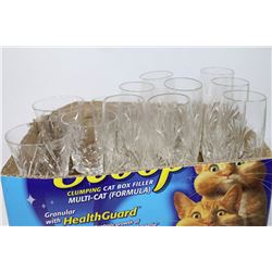 BOX OF PINWHEEL CRYSTAL GLASSES