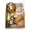 Image 1 : BOX OF BUDDHA'S, LAUGHING COW & CAT
