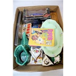 BOX OF MISC COLLECTIBLES