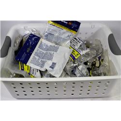 WHITE CONTAINER W/PLUMBING STAINLESS