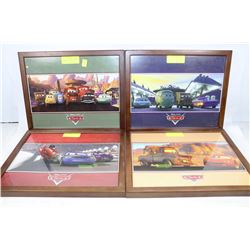 SET OF 4 DISNEY PIXAR "CARS" FRAMED