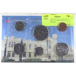 1987 UNCIRCULATED COIN SET W/CERTIFICATE