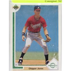 CHIPPER JONES 1991 UPPER DECK TOP PROSPECT CARD
