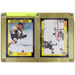 BOBBY ORR 2 FRAMED CARDS