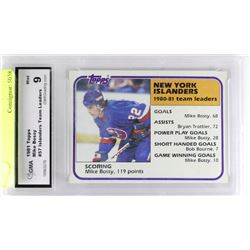 MIKE BOSSY 1981 TOPPS GRADED 9