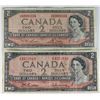 Image 1 : 1954 $2 DOLLAR BANK NOTES X2