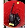 Image 1 : RED PAIL WITH CB RADIO WITH CHARGER & HOLDER