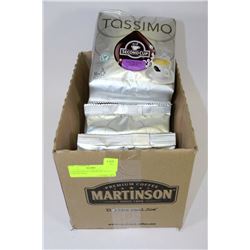 4 PACKAGES OF ASSORTED TASSIMO COFFEE PODS