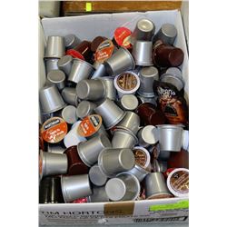 BOX OF ASSORTED KEURIG COFFEE PODS