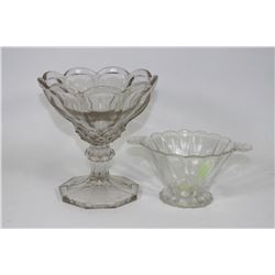 TWO ESTATE GLASS BOWLS
