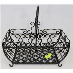 WROUGHT IRON BASKET