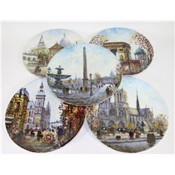 LOT OF 5 FRENCH COLLECTOR PLATES INCLUDING :
