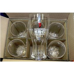 BOX WITH NEW 6 ALEXANDER KEITHS 20-OZ GLASSES