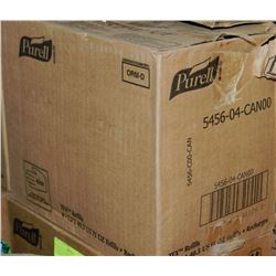 BOX OF 4-1.2L PURELL SANITIZER REFILL CARTRIDGES