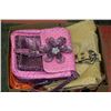 Image 1 : BOX OF 10 PURSES INCLUDING 2 GUESS PURSES AND 3 VICTORIA SECRET SUMMER/ TOTE BAGS