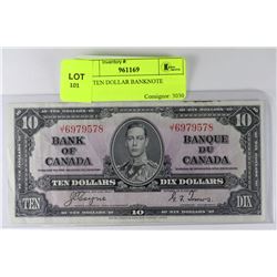 1937 TEN DOLLAR BANKNOTE
