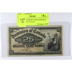 NICE HIGH GRADE 1900 DOMINION OF CANADA 25 CENT