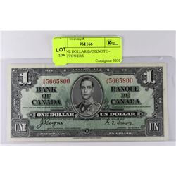 1937 ONE DOLLAR BANKNOTE - COYNE/TOWERS