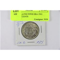 UNCIRCULATED WWII ERA 1941 SILVER 50 CENTS