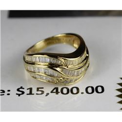 #62-14K YELLOW GOLD AND 2.00TCW DIAMOND RING WITH