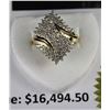 Image 1 : #66-10K YELLOW GOLD AND DIAMOND RING 1.00TCW WITH