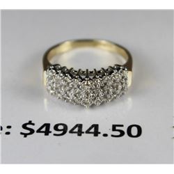 #73-10K YELLOW GOLD DIAMOND RING WITH 0.25TCW