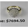 Image 1 : #63-10K YELLOW GOLD DIAMOND RING 0.76TCW WITH
