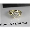 Image 1 : #64-14K YELLOW GOLD AND DIAMOND RING 0.40TCW WITH