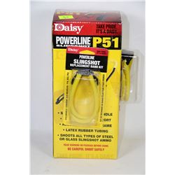 NEW DAISY P51 SLINGSHOT WITH TWO EXTRA RUBBER