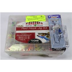 NEW CABELAS FISHERMANS SERIES JIG HEADS KIT WITH