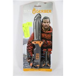 NEW BEAR GRYLLS GERBER SURVIVAL KNIFE AND FIRE